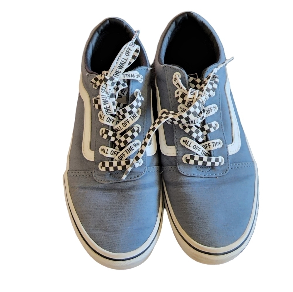 Vans Slate Blue checkered laces sneakers - Picture 1 of 6